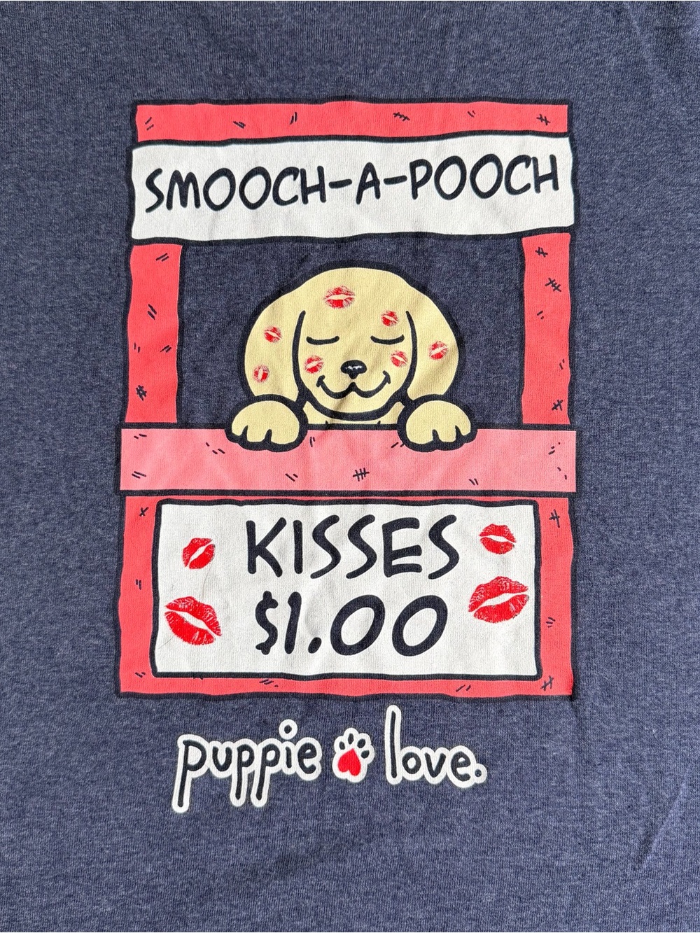 Puppie Love Smooch-a-Pooch Women’s Long-Sleeve Top Shirt
